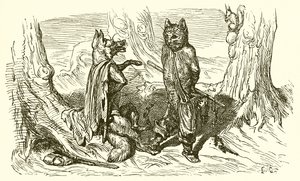 Die Katze und der Fuchs von Ernest Henry Griset