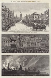 Das Jubiläums-Dankfest der Königin in London, Dienstag, 21. Juni von Ernest Henry Griset