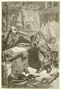 Der Wolf und der Kranich von Ernest Henry Griset
