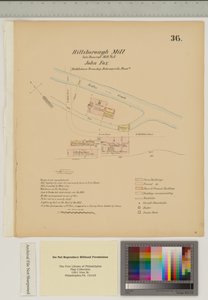Plan für die Hillsborough-Mühle, Middletown Township, Delaware, Illustration aus 
