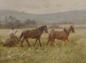 Das Ernteteam von Ernest Higgins Rigg