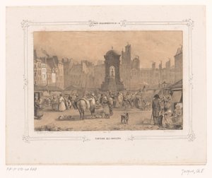Blick auf den Fontaine des Innocents in Paris