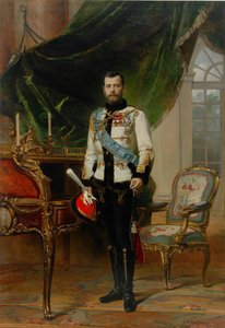 Porträt von Kaiser Nikolaus II. 1868-1918, 1896 von Ernest Karlovich Liphart