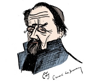 Porträt von Emile Zola (1840-1902) von Ernest La Jeunesse (1874-1917). von Ernest La Jeunesse