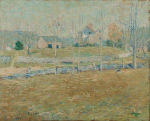 Ein verlassenes Bauernhaus von Ernest Lawson