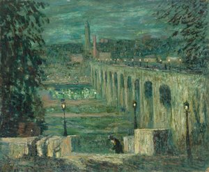 High Bridge bei Nacht, New York City, ca. 1910-1920