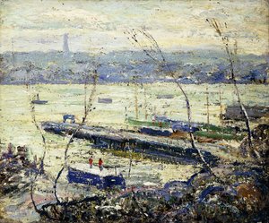 Am Hudson von Ernest Lawson