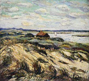 Hütte an der Bucht von Ernest Lawson