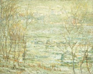 Frühlingslandschaft, Harlem River