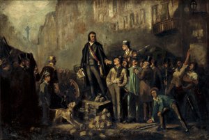Alphonse Baudin (1811-51) auf der Barrikade der Faubourg Saint-Antoine am 3. Dezember