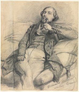 Mann beim Rauchen von Ernest Meissonier