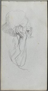 Skizzenbuch, Seite 16: Melancholische Figur
