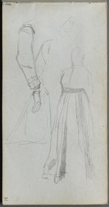 Skizzenbuch, Seite 31: Figurenstudie von Ernest Meissonier