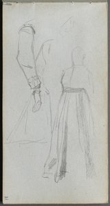 Skizzenbuch, Seite 31: Figurenstudie von Jean Louis Ernest Meissonier