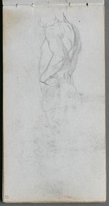 Skizzenbuch, Seite 51: Figurenstudie