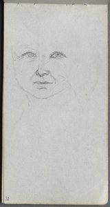Studie eines Gesichts von Jean Louis Ernest Meissonier