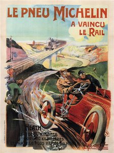 Rennwagen Panhard et Levassor gefahren von Heath - Michelin-Reifen