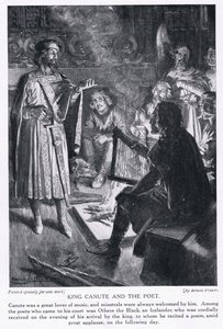 König Knut und der Dichter, 1920er von Ernest Prater
