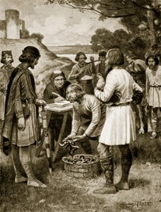 Miete zahlen in sächsischen Zeiten, Illustration aus 