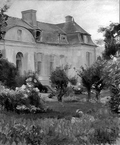 Ecke des Gartens mit dem Perron von Ernest Rouart