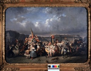 Der Karneval, Place de la Concorde - von Seigneurgens, Carnavalet Museum von Ernest Seigneurgens