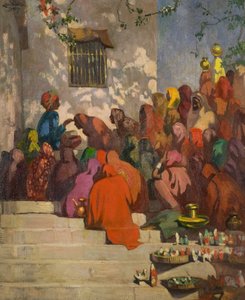 Der Ganges (oder Hindus und der Pandit), c.1922 von Ernest Stephen Lumsden
