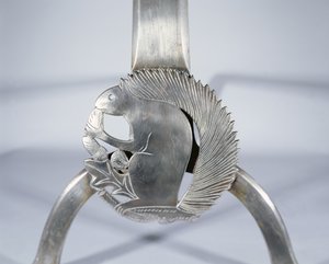Kaminbock, der ein Eichhörnchen darstellt, ca. 1905-10 (Detail)