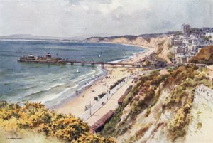 Bournemouth Pier und Strände von Eastcliff von Ernest William Haslehust