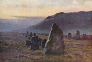 Stein Allee, nahe Merrivale von Ernest William Haslehust