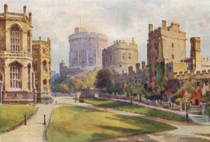 Der Untere Hof, Windsor Castle von Ernest William Haslehust