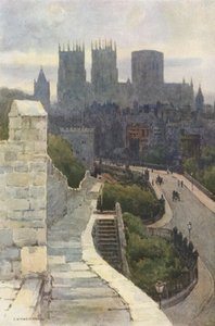 York von den Stadtmauern von Ernest William Haslehust