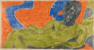 Porträt von Otto Mueller von Ernst Ludwig Kirchner