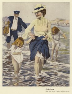Familie am Meer von Ernst (after) Heilemann