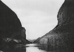 Yangtzekiang, Feng siang kou, Szechuan, Die Blasebalg-Schlucht unterhalb von Kuelchoufu, Blick stromaufwärts