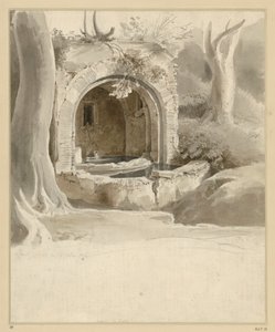 Brunnennische am Monte Mario bei Acqua Acetosa von Ernst Fries