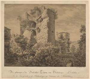 Der Gesprengte und der Bibliotheksturm des Heidelberger Schlosses