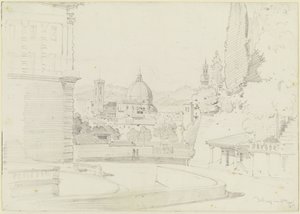 Florenz vom Giardino di Boboli aus gesehen von Ernst Fries