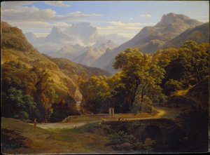Gebirgslandschaft von Ernst Fries