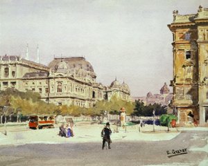 Ring und Opernhaus in Wien, Österreich