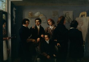 Porträtgruppe junger Künstler