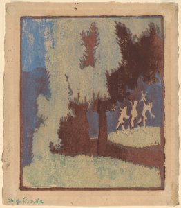 Kastanienbäume im Mondlicht, 1904