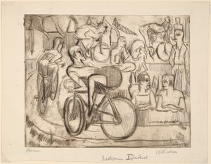 Radrennen, 1926 von Ernst Ludwig Kirchner