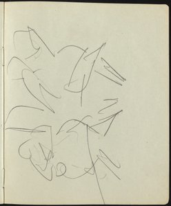 Tänzer und Darsteller Seite aus einem Skizzenbuch, ca. 1911 von Ernst Ludwig Kirchner