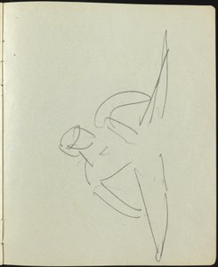 Tänzer und Darsteller Seite aus einem Skizzenbuch, ca. 1911