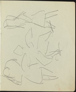 Tänzer und Darsteller Seite aus einem Skizzenbuch, ca. 1911 von Ernst Ludwig Kirchner
