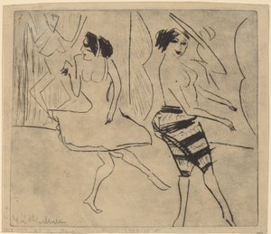 Tänzer im Studio von Ernst Ludwig Kirchner