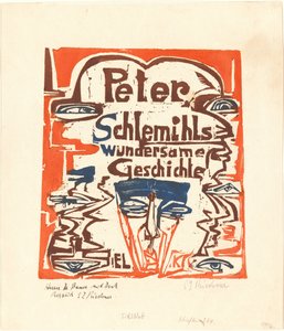 Peter Schlemihls wundersame Geschichte Titelblatt von Ernst Ludwig Kirchner