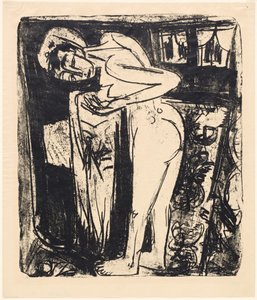 Stehender Akt in einem Raum von Ernst Ludwig Kirchner
