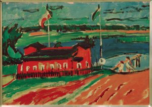 Badeanstalt bei Dresden von Ernst Ludwig Kirchner