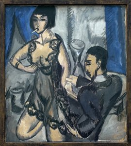 Paar in einem Zimmer von Ernst Ludwig Kirchner